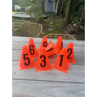 Cijfers springen pion